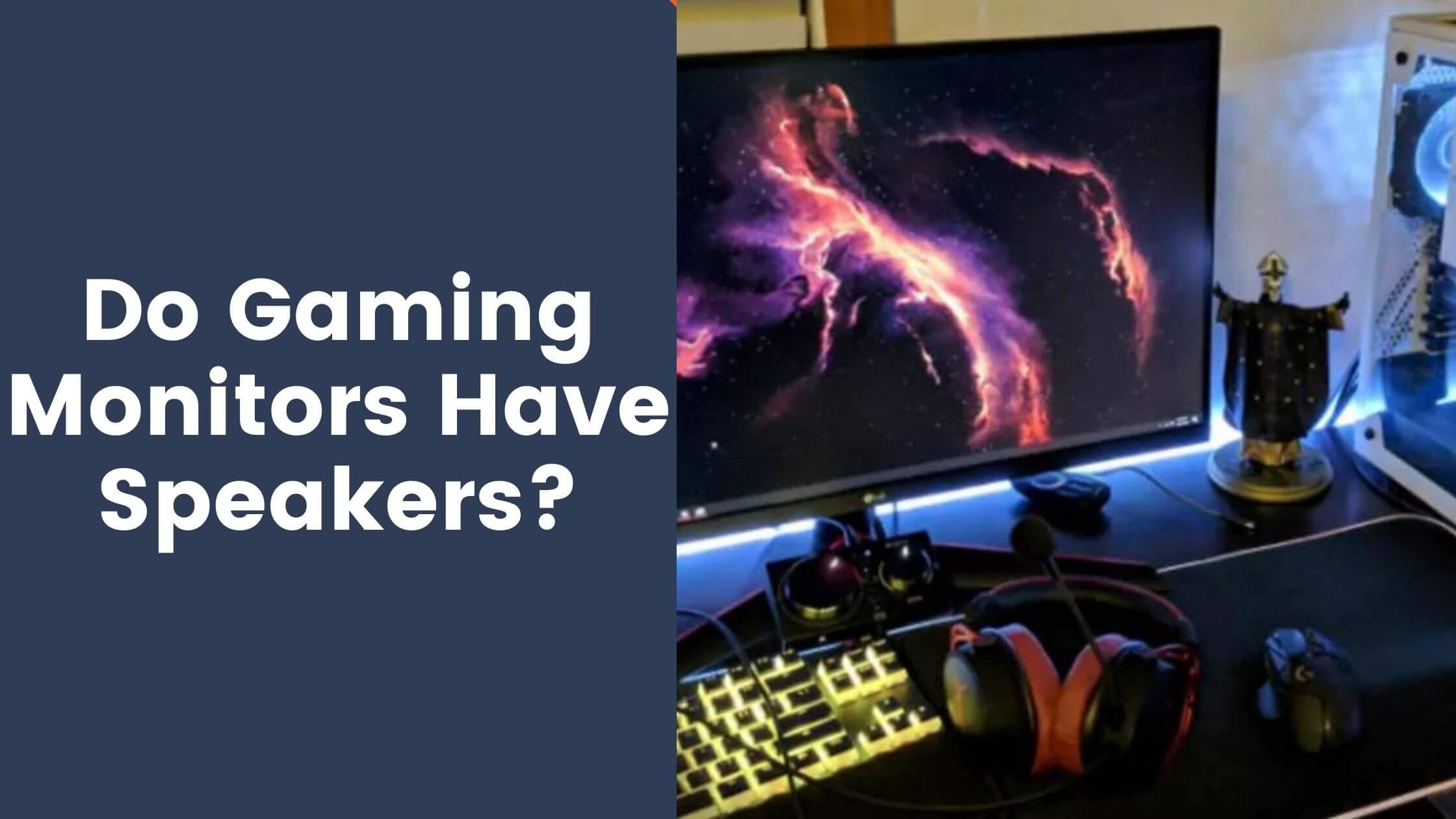 do gaming monitors have speakers
